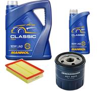 DENCKERMANN Controllo Set MANNOL Classic 10W-40 6L Per Fiat Stilo Multi