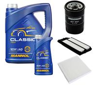 DENCKERMANN Controllo Set MANNOL Classic 10W-40 6L Per Honda Accord VII 2.0
