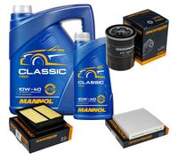 Denckermann Controllo Set mannol Classic 10W-40 6L per Honda Jazz II 1.3
