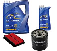 DENCKERMANN Controllo Set MANNOL Classic 10W-40 6L Per Mazda MX-5 II 1.6 16V