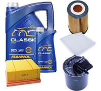 DENCKERMANN Controllo Set MANNOL Classic 10W-40 6L Per Mercedes B-Klasse CLA