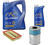 DENCKERMANN Controllo Set MANNOL Classic 10W-40 6L Per Mercedes-Benz 190 D