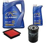 DENCKERMANN Controllo Set MANNOL Classic 10W-40 6L Per Nissan Note 1.4 Micra