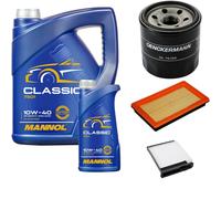 DENCKERMANN Controllo Set MANNOL Classic 10W-40 6L Per Nissan Tiida 1.6
