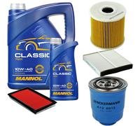 DENCKERMANN Controllo Set MANNOL Classic 10W-40 6L Per Nissan X-Trail 2.2 Di