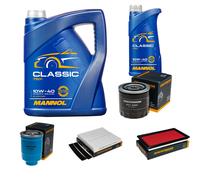 DENCKERMANN Controllo Set MANNOL Classic 10W-40 6L Per Nissan X-Trail 2.2 Di