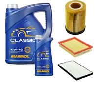 DENCKERMANN Controllo Set MANNOL Classic 10W-40 6L Per Opel Corsa B 1.0I 12V