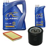 DENCKERMANN Controllo Set MANNOL Classic 10W-40 6L Per Opel Vectra B 1.6i