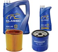 DENCKERMANN Controllo Set MANNOL Classic 10W-40 6L Per Peugeot 106 II 1.5 D