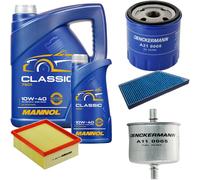 DENCKERMANN Controllo Set MANNOL Classic 10W-40 6L Per Peugeot 206 1.4i