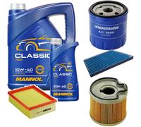 DENCKERMANN Controllo Set MANNOL Classic 10W-40 6L Per Peugeot 206 2.0