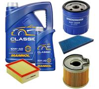 DENCKERMANN Controllo Set MANNOL Classic 10W-40 6L Per Peugeot 206 2.0