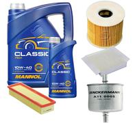 Denckermann Controllo Set mannol Classic 10W-40 6L per Peugeot 207