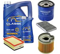 DENCKERMANN Controllo Set MANNOL Classic 10W-40 6L Per Peugeot 307 Break 2.0