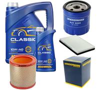 DENCKERMANN Controllo Set MANNOL Classic 10W-40 6L Per Peugeot 405 II 1.4