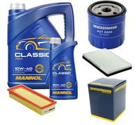 DENCKERMANN Controllo Set MANNOL Classic 10W-40 6L Per Peugeot 405 II 1.6