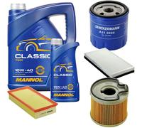 DENCKERMANN Controllo Set MANNOL Classic 10W-40 6L Per Peugeot 406 Break 2.0