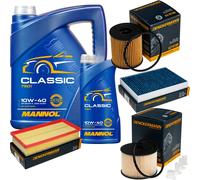 DENCKERMANN Controllo Set MANNOL Classic 10W-40 6L Per Peugeot 508 SW I 2.0