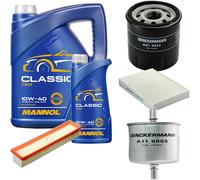 DENCKERMANN Controllo Set MANNOL Classic 10W-40 6L Per Renault Clio II 1.2