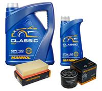 DENCKERMANN Controllo Set MANNOL Classic 10W-40 6L Per Renault Clio III 1.5