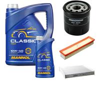 DENCKERMANN Controllo Set MANNOL Classic 10W-40 6L Per Renault Clio IV 1.2