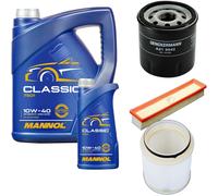DENCKERMANN Controllo Set MANNOL Classic 10W-40 6L Per Renault Kangoo 1.2