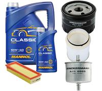 DENCKERMANN Controllo Set MANNOL Classic 10W-40 6L Per Renault Kangoo 1.4