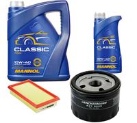 DENCKERMANN Controllo Set MANNOL Classic 10W-40 6L Per Renault Kangoo D 65