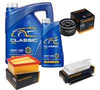DENCKERMANN Controllo Set MANNOL Classic 10W-40 6L Per Renault Kangoo/Grand