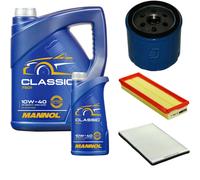 DENCKERMANN Controllo Set MANNOL Classic 10W-40 6L Per Renault Megane I 1.9