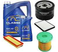 DENCKERMANN Controllo Set MANNOL Classic 10W-40 6L Per Renault Megane I