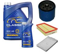 DENCKERMANN Controllo Set MANNOL Classic 10W-40 6L Per Renault Megane II
