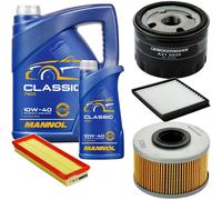 DENCKERMANN Controllo Set MANNOL Classic 10W-40 6L Per Renault Megane Scenic