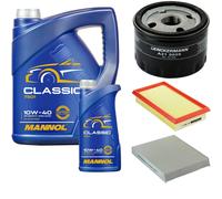 DENCKERMANN Controllo Set MANNOL Classic 10W-40 6L Per Renault Scénic I