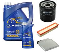 DENCKERMANN Controllo Set MANNOL Classic 10W-40 6L Per Renault Twingo II 1.2