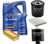 DENCKERMANN Controllo Set MANNOL Classic 10W-40 6L Per Rover 200 Cabriolet