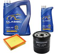 DENCKERMANN Controllo Set MANNOL Classic 10W-40 6L Per Rover 75 1.8 MG