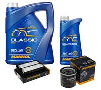 DENCKERMANN Controllo Set MANNOL Classic 10W-40 6L Per Suzuki Baleno 1.0 SX4