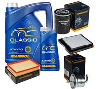 DENCKERMANN Controllo set MANNOL Classic 10W-40 6L per Suzuki Wagon R + 1.3