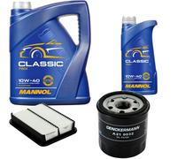 DENCKERMANN Controllo Set MANNOL Classic 10W-40 6L Per Toyota Corolla 1.4