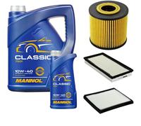 DENCKERMANN Controllo Set MANNOL Classic 10W-40 6L Per Volvo V40 Kombi 2.0 T