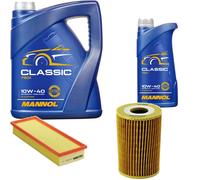 DENCKERMANN Controllo Set MANNOL Classic 10W-40 6L Per VW Caddy II Kasten