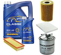 DENCKERMANN Controllo Set MANNOL Classic 10W-40 6L Per VW Caddy II Kasten