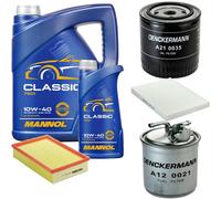 DENCKERMANN Controllo Set MANNOL Classic 10W-40 6L Per VW Caddy II Pick-Up
