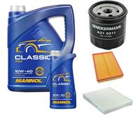 DENCKERMANN Controllo Set MANNOL Classic 10W-40 6L Per VW Fox 1.4