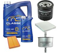 DENCKERMANN Controllo Set MANNOL Classic 10W-40 6L Per VW Fox 1.4