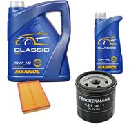 DENCKERMANN Controllo Set MANNOL Classic 10W-40 6L Per VW Fox 1.4