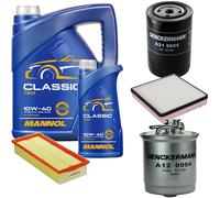 DENCKERMANN Controllo Set MANNOL Classic 10W-40 6L Per VW Golf II 1.6 D
