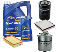 DENCKERMANN Controllo Set MANNOL Classic 10W-40 6L Per VW Golf II 1.6 TD