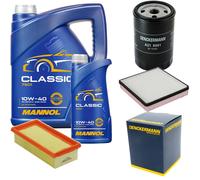 DENCKERMANN Controllo Set MANNOL Classic 10W-40 6L Per VW Golf II 1.8I Cat